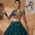 Phulkari Crop Top