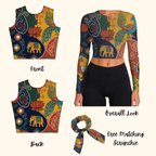 Phulkari Crop Top